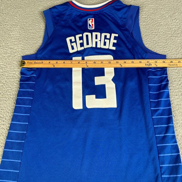 Paul George LA #13 Jersey 44 Medium Nike NBA Los Angeles Clipper Bumble Swingman - Picture 8 of 9